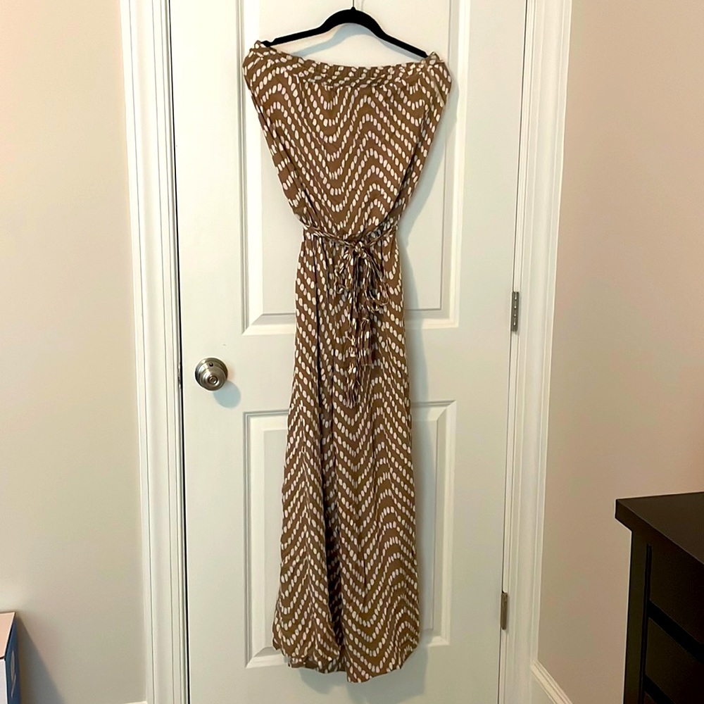 Sleeveless wide leg jumpsuit